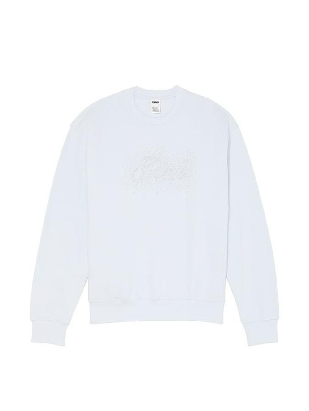 Victoria’s Secret Pink Hydrangea Blue Glitter Bling Crewneck